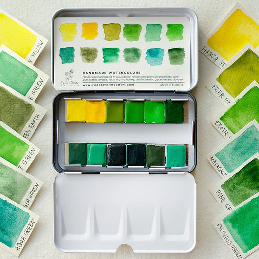 Yellow Green Artisan palette - 12 colors