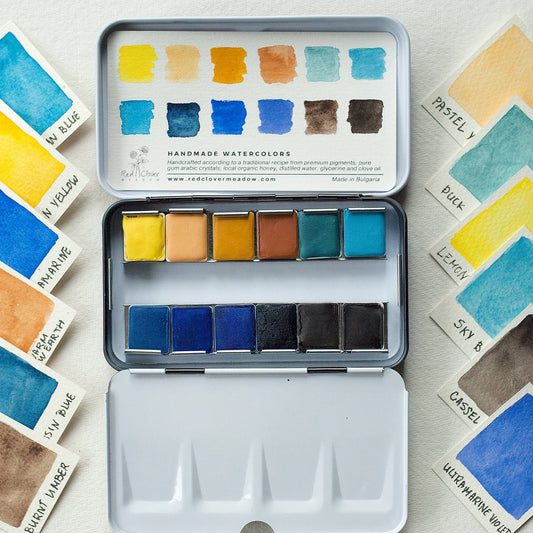 Yellow Blue Artisan palette - 12 colors