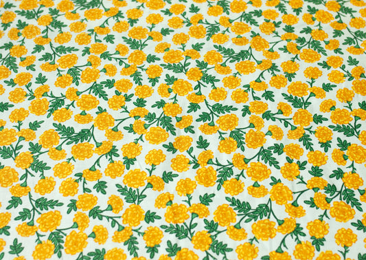 Bramble collection fabric- Dianthus in Yellow by Rifle Paper Co., Cotton and Steel