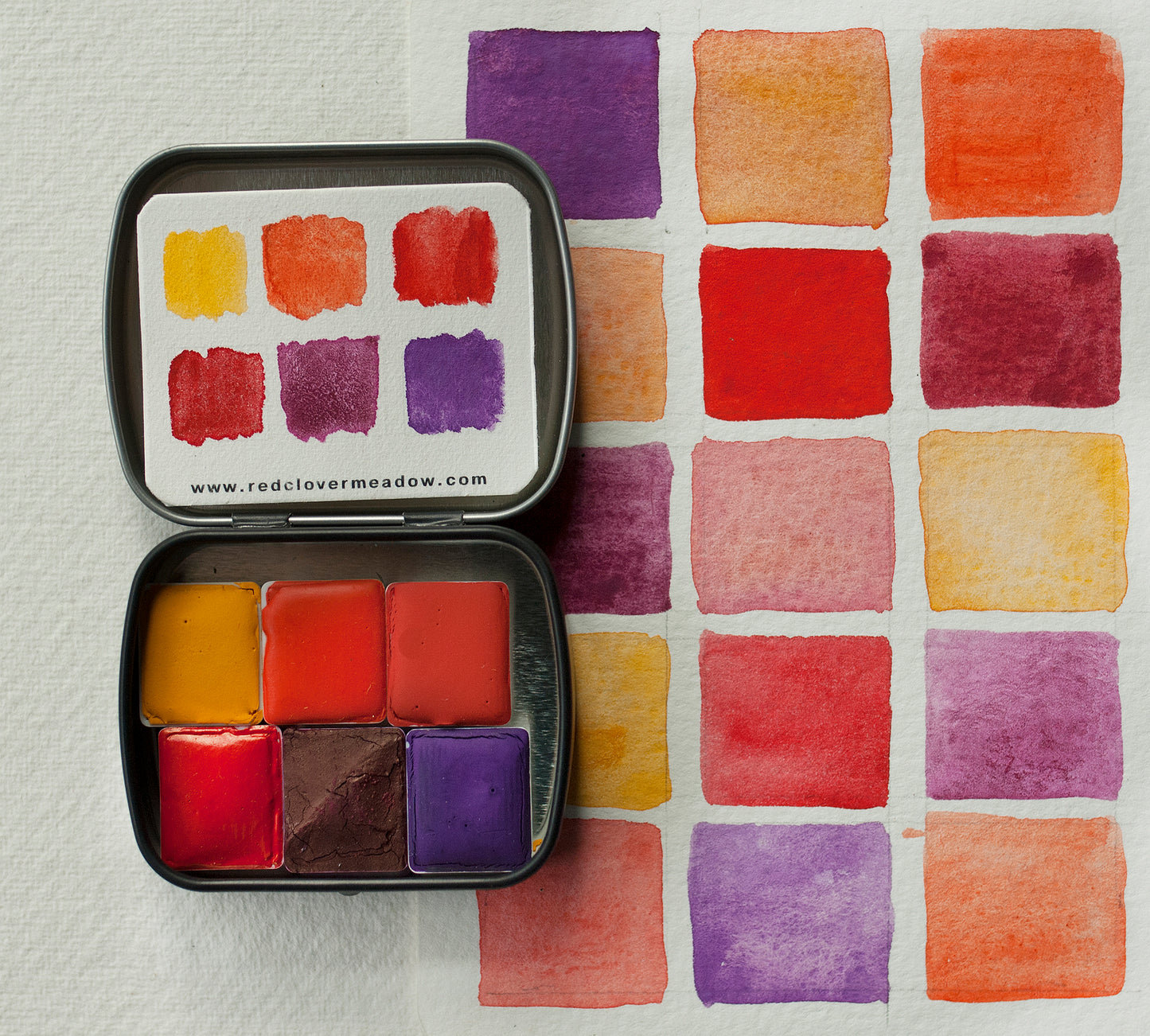 Yellow Red artisan palette - selection 14