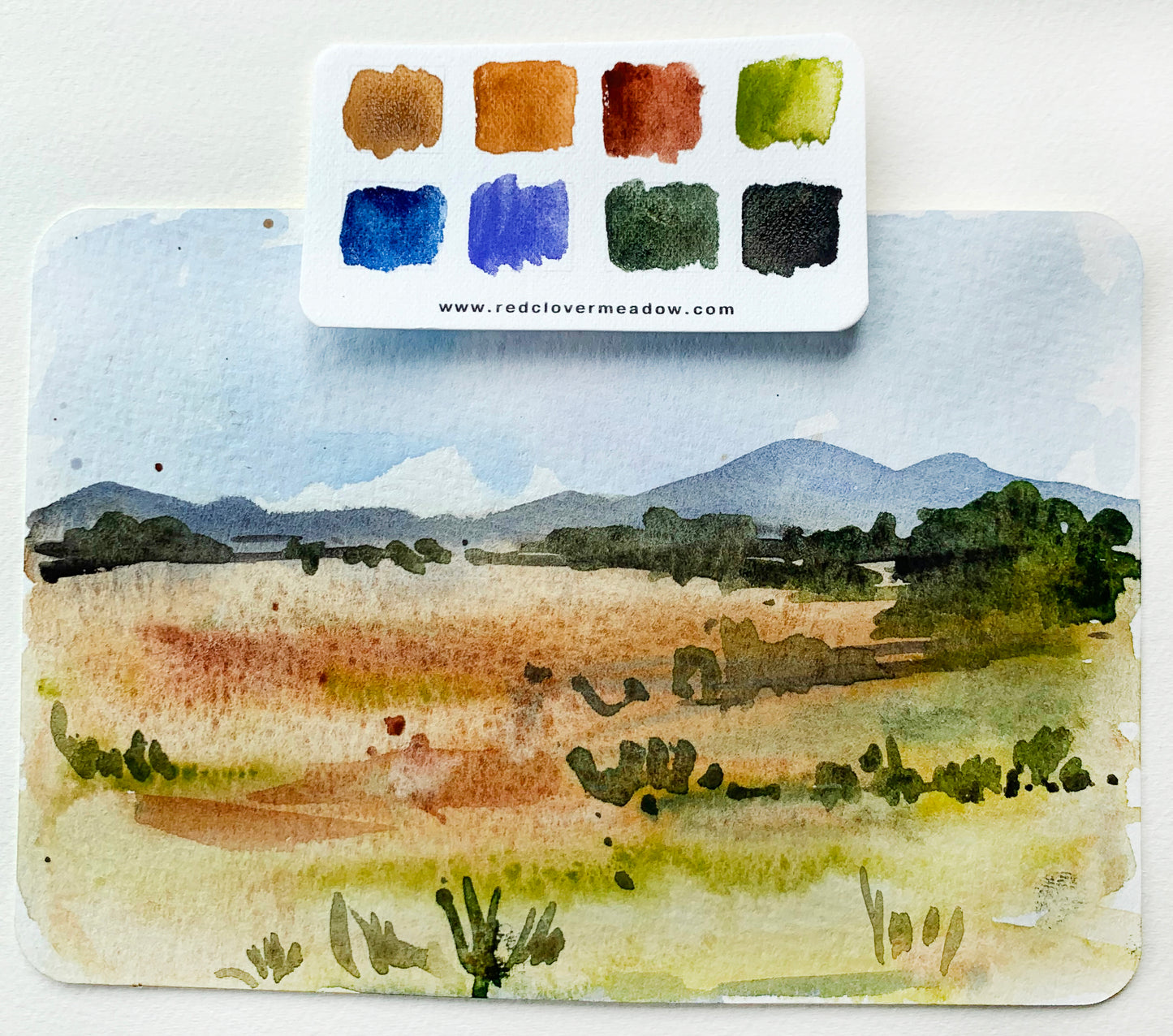 Landscape watercolor palette
