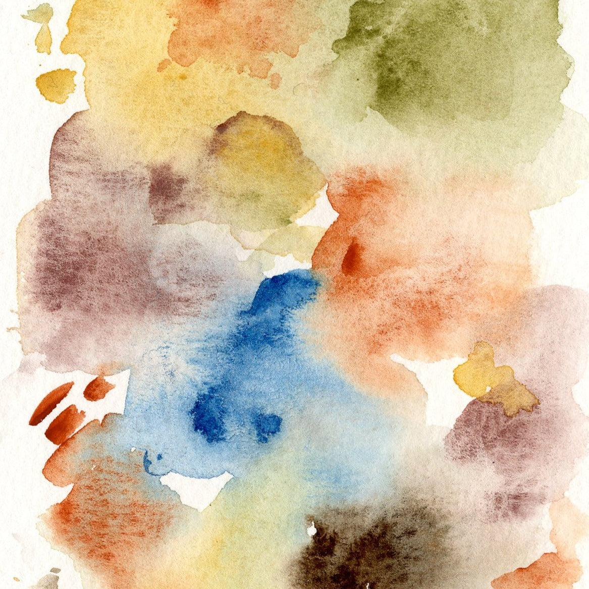 Mini mineral palette. Artisan watercolors. Selection 4