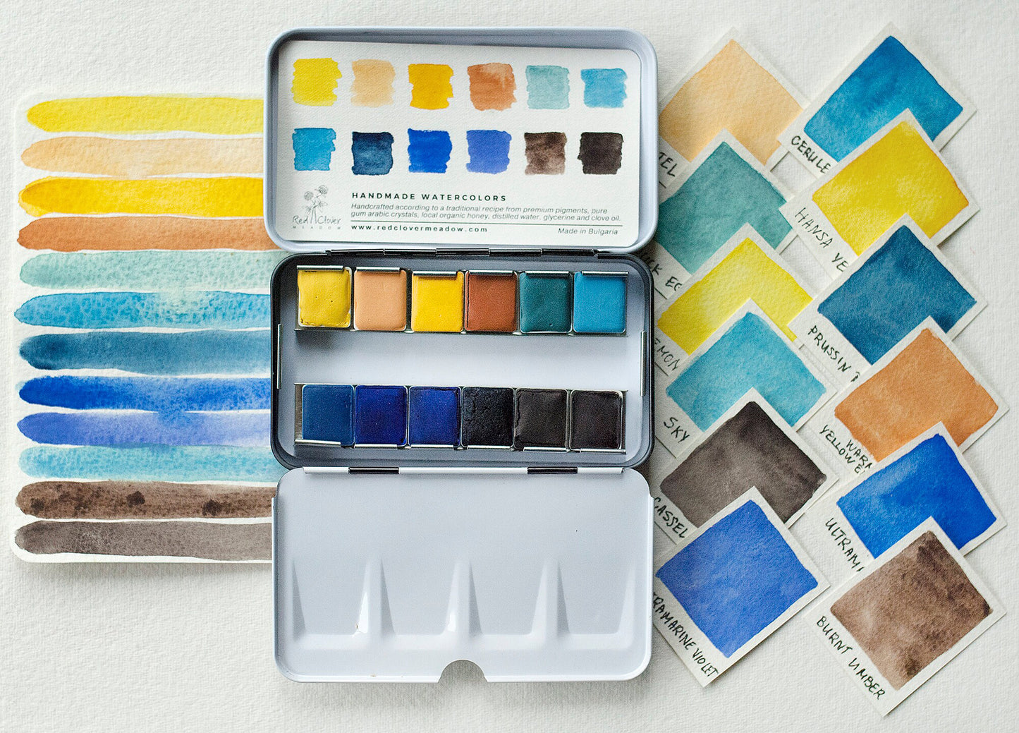 Yellow Blue Artisan palette - 12 colors