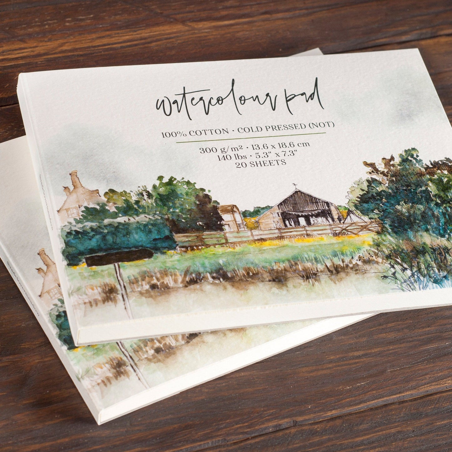 Watercolor pad 18.6 x 13.6 cm
