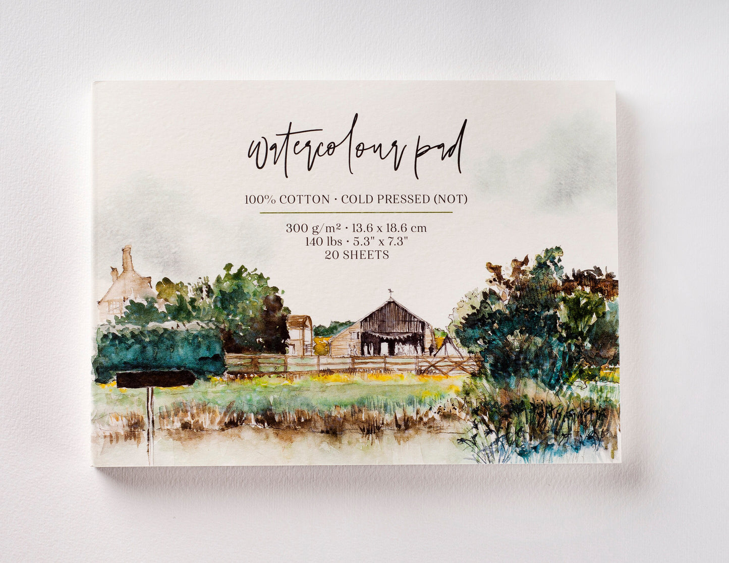 Watercolor pad 18.6 x 13.6 cm