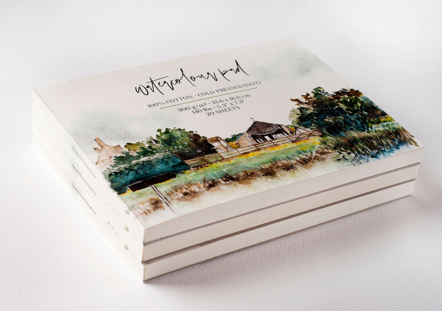 Watercolor pad 18.6 x 13.6 cm