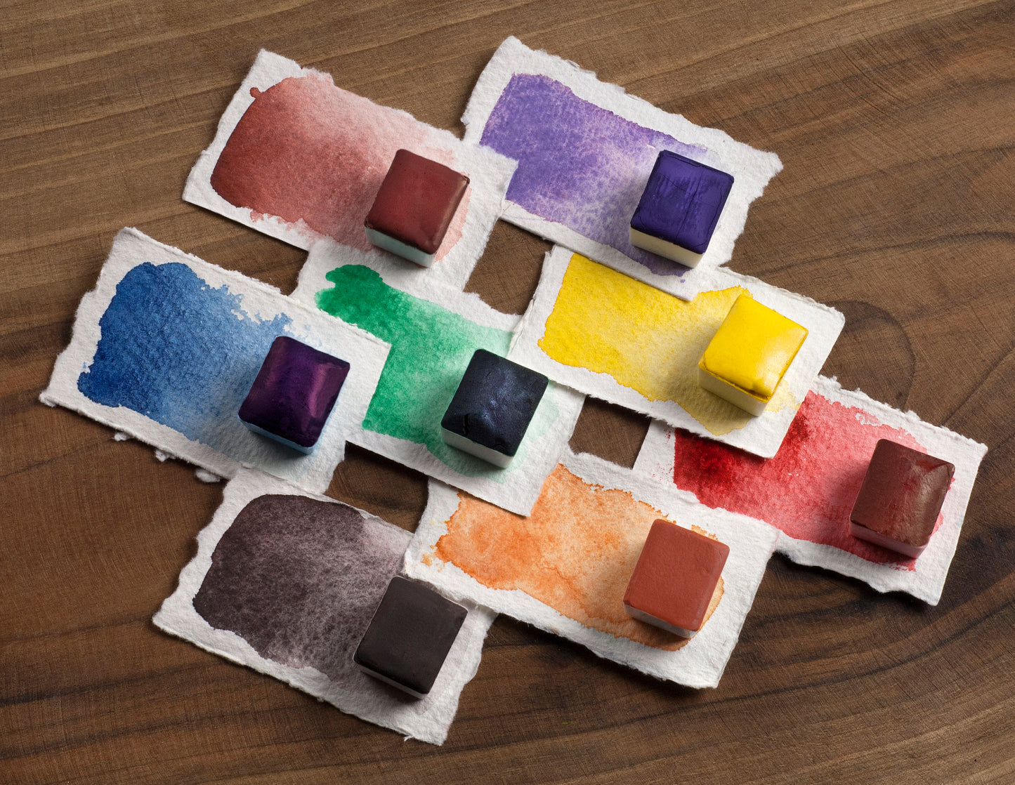 Starter watercolor set of 8 colors.