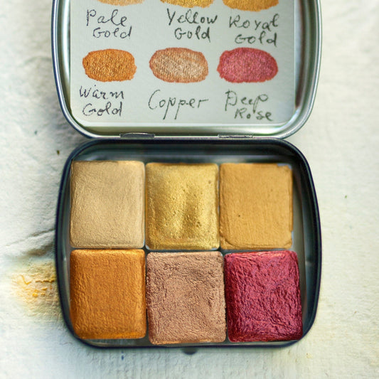 Gold mica pearlescent palette