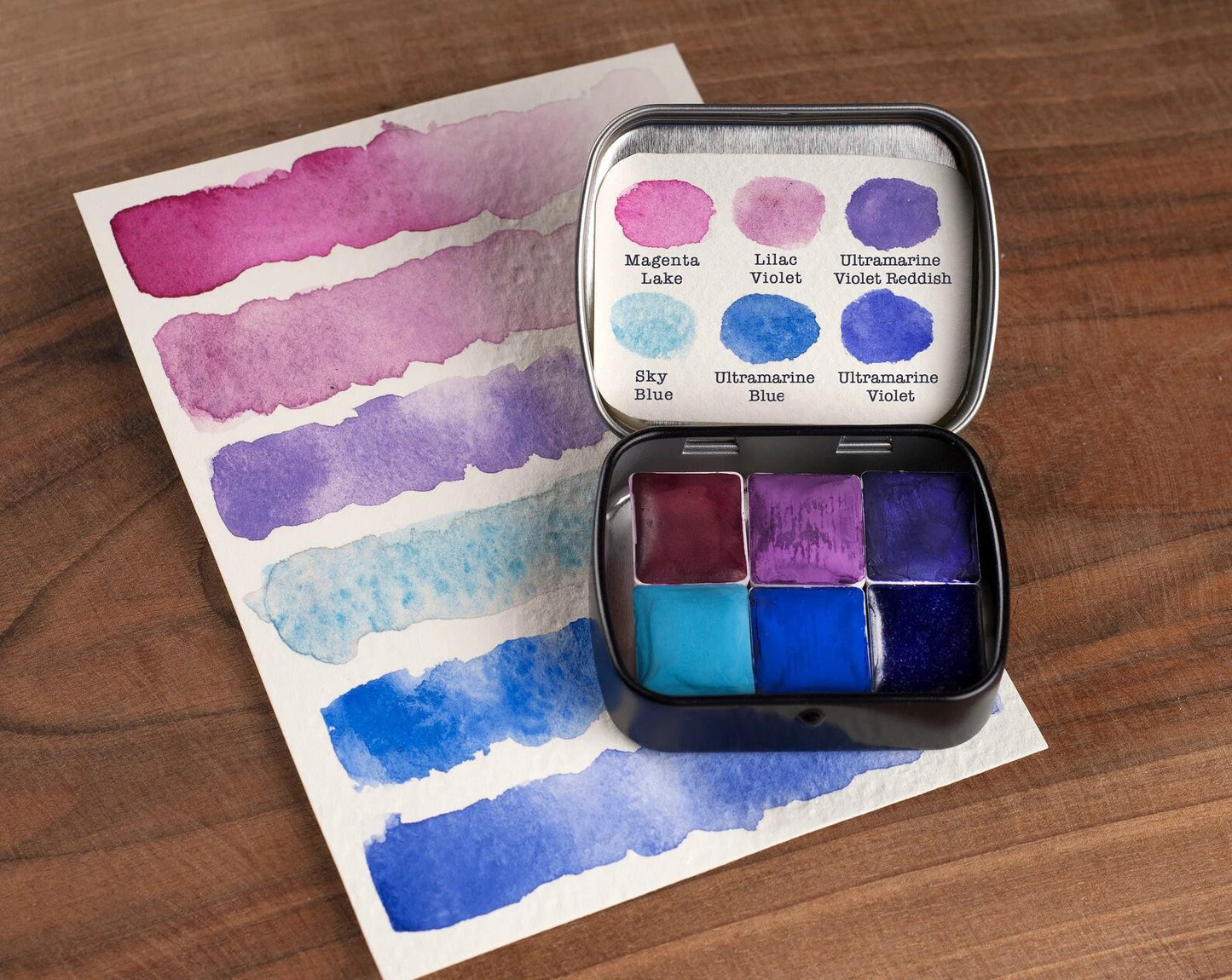 Violet Blue Mini Palette. Selection 10