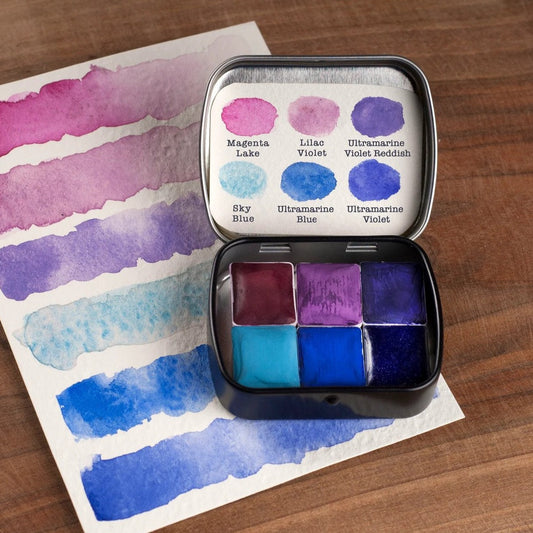 Violet Blue Mini Palette. Selection 10
