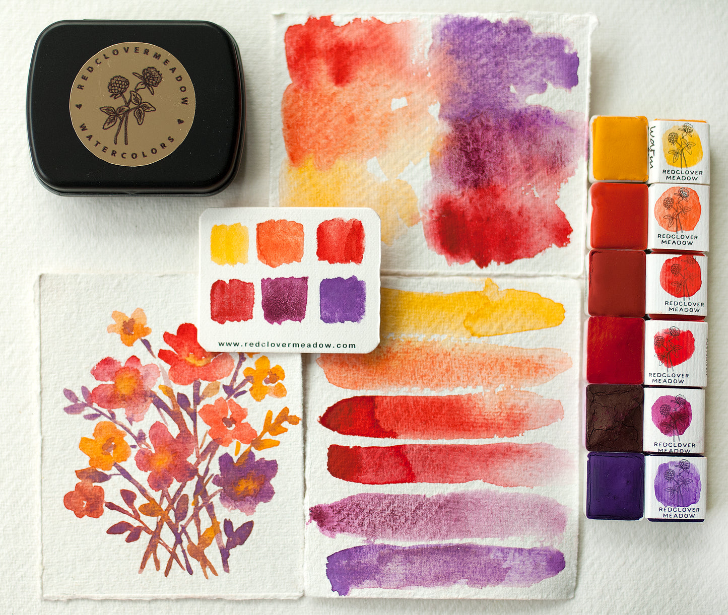 Yellow Red artisan palette - selection 14