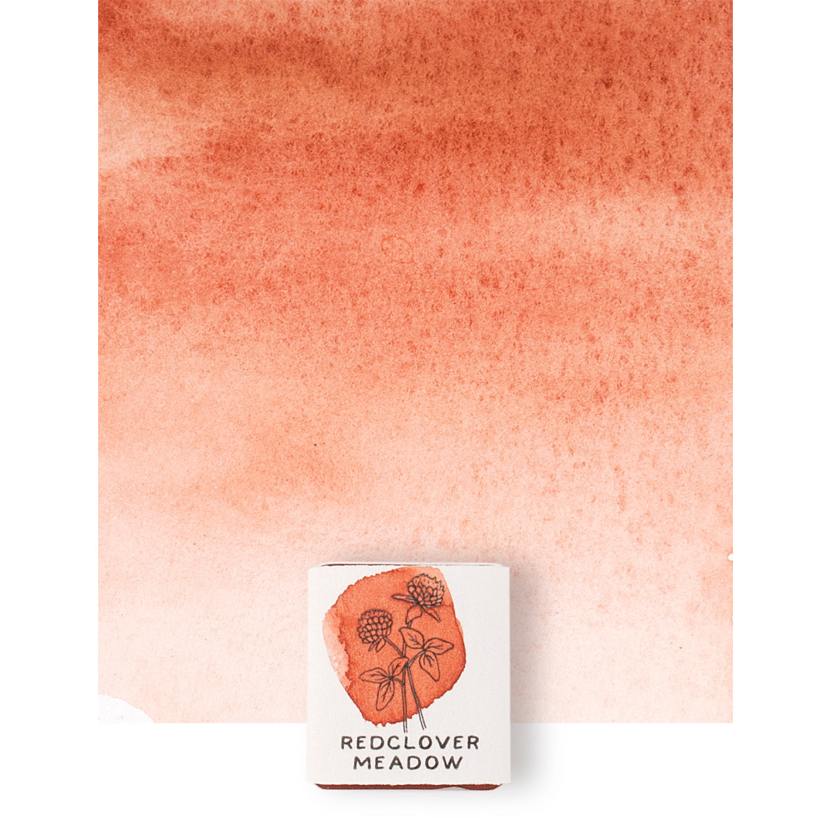 Ercolano Red watercolor handmade paint, Half pan, Handmade mineral, eco-friendly aquarelle paint., Handmade Art supply