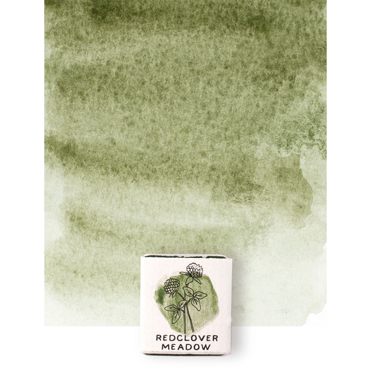 Green Earth watercolor handmade paint, Half pan, Handmade mineral, eco-friendly aquarelle paint., Handmade Art supply