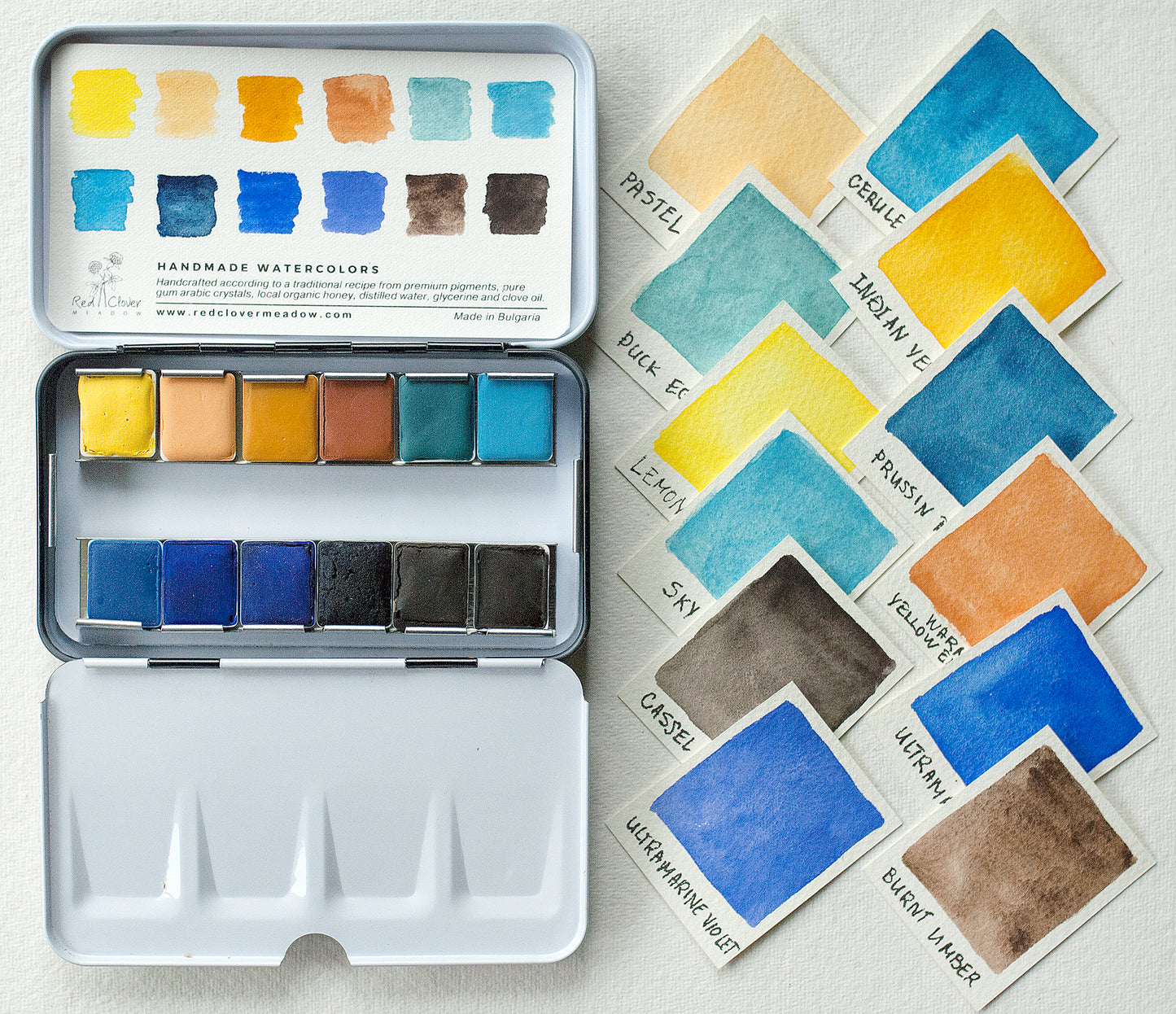 Yellow Blue Artisan palette - 12 colors