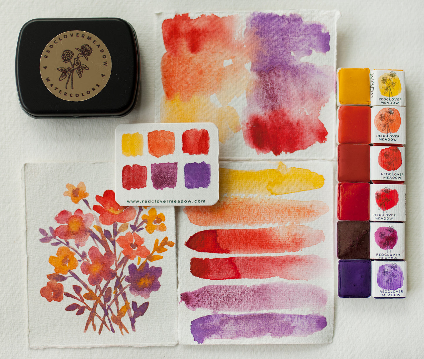 Yellow Red artisan palette - selection 14