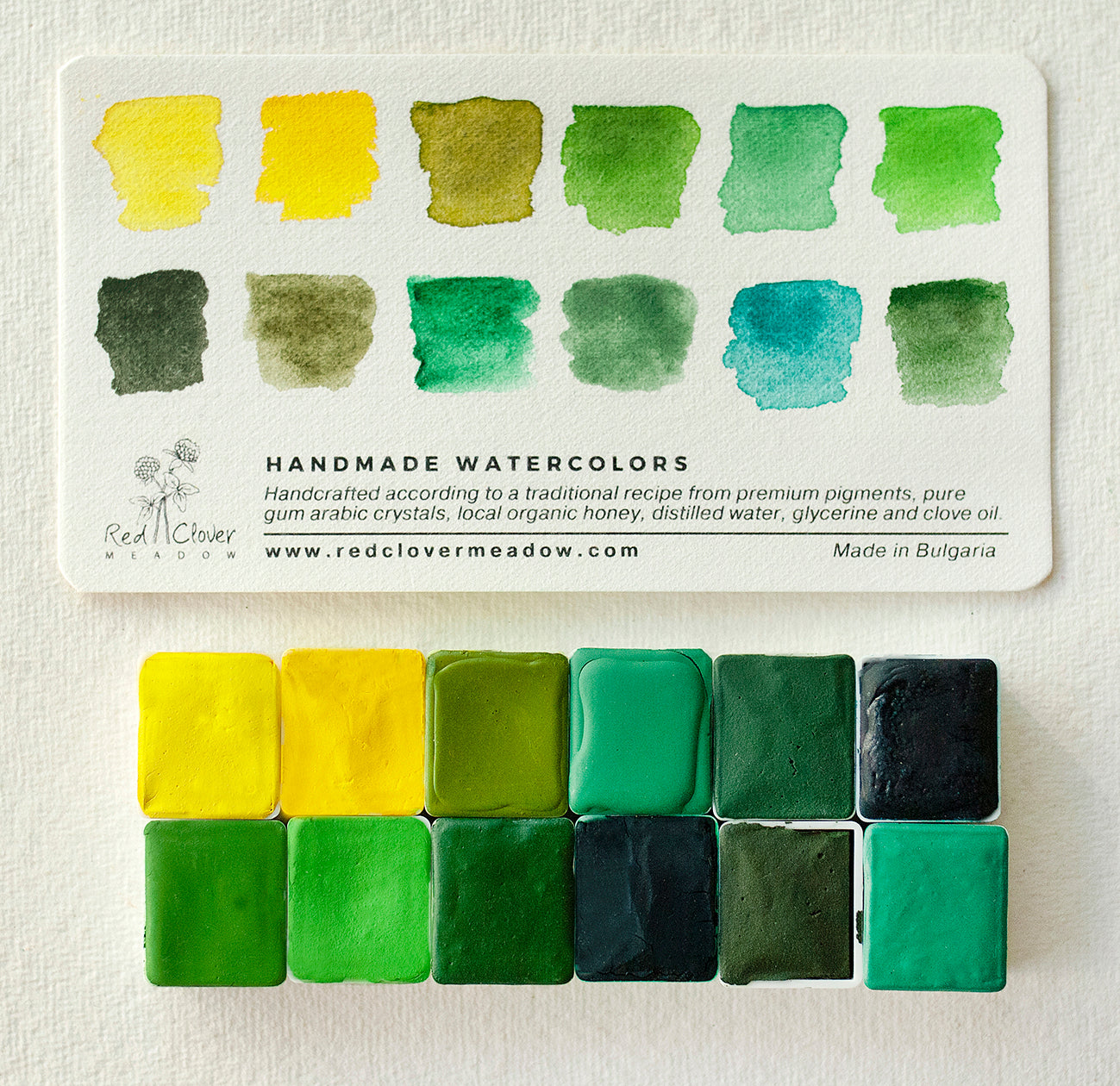 Yellow Green Artisan palette - 12 colors