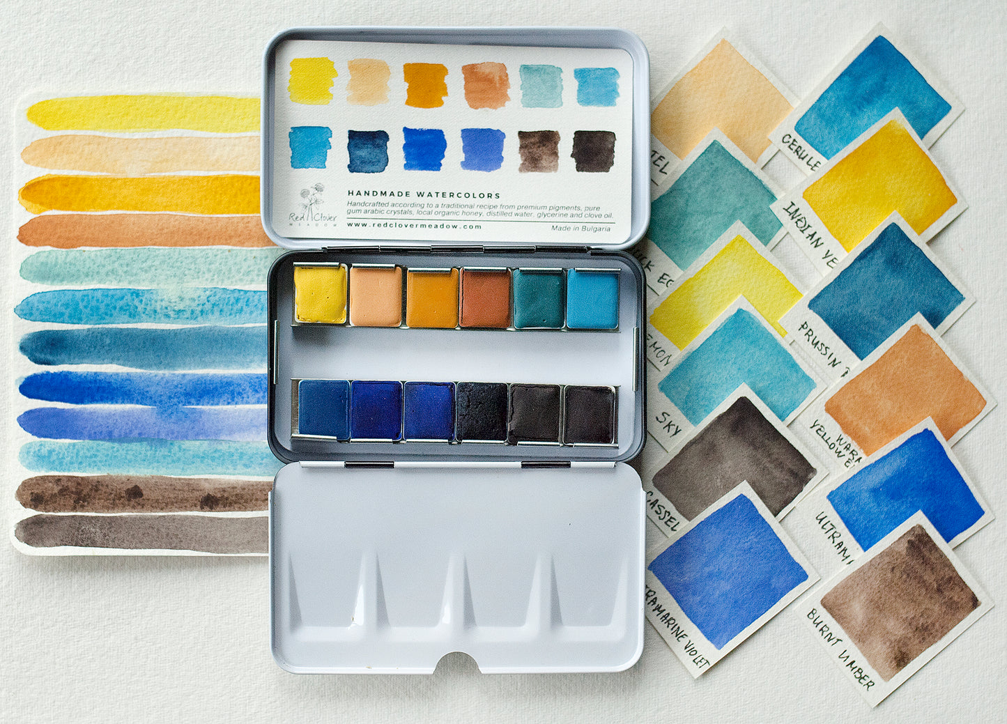 Yellow Blue Artisan palette - 12 colors