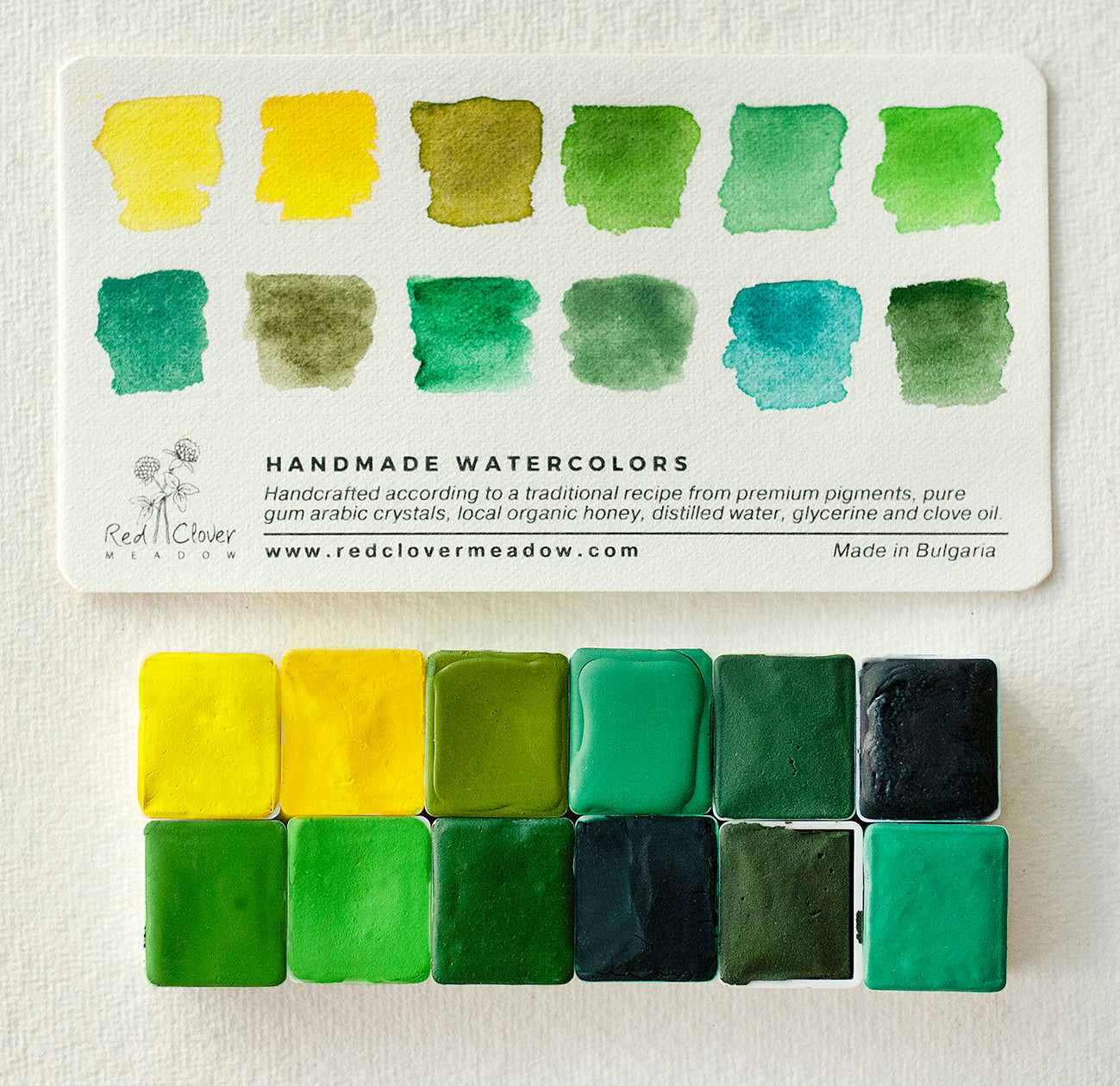 Yellow Green Artisan palette - 12 colors