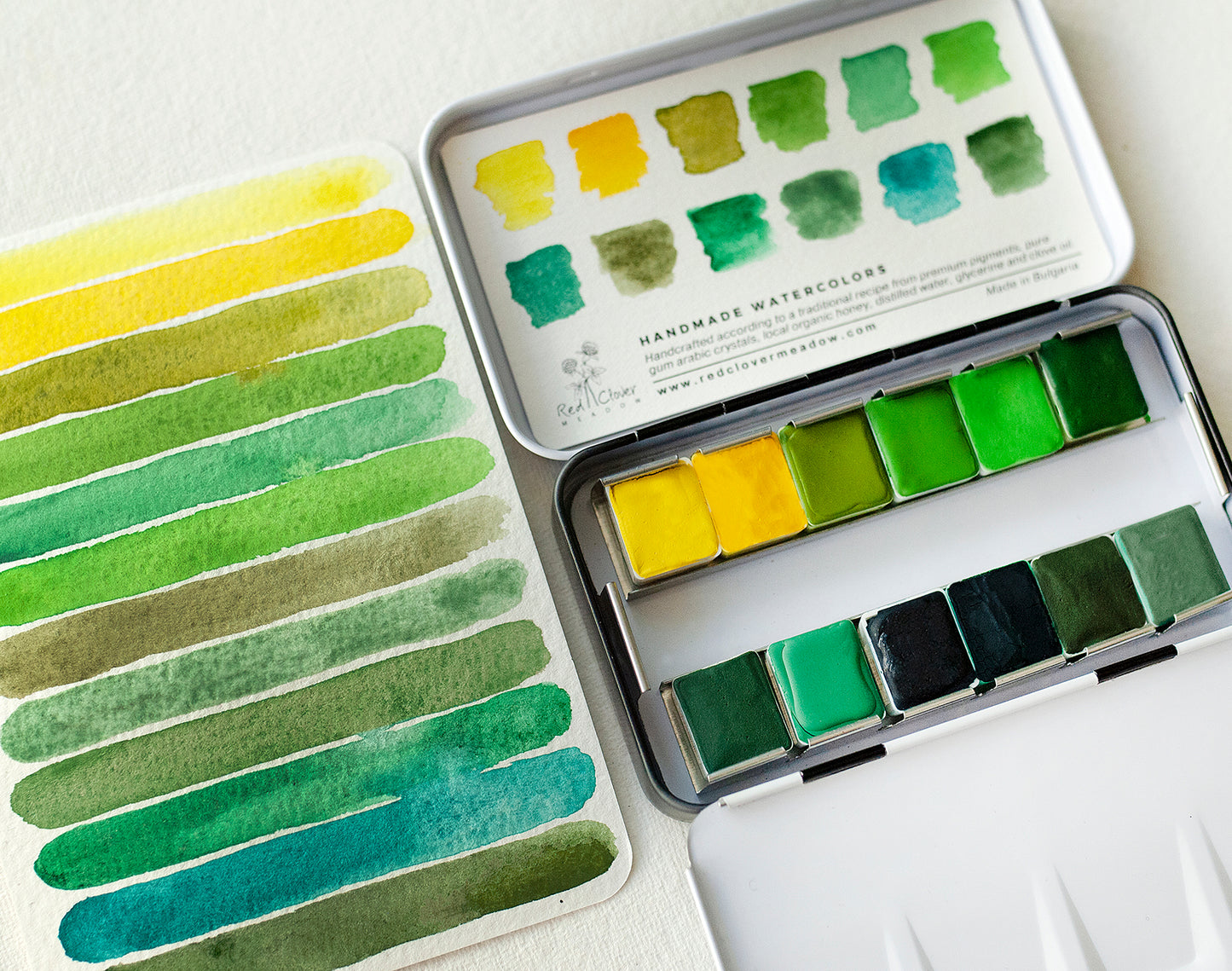 Yellow Green Artisan palette - 12 colors