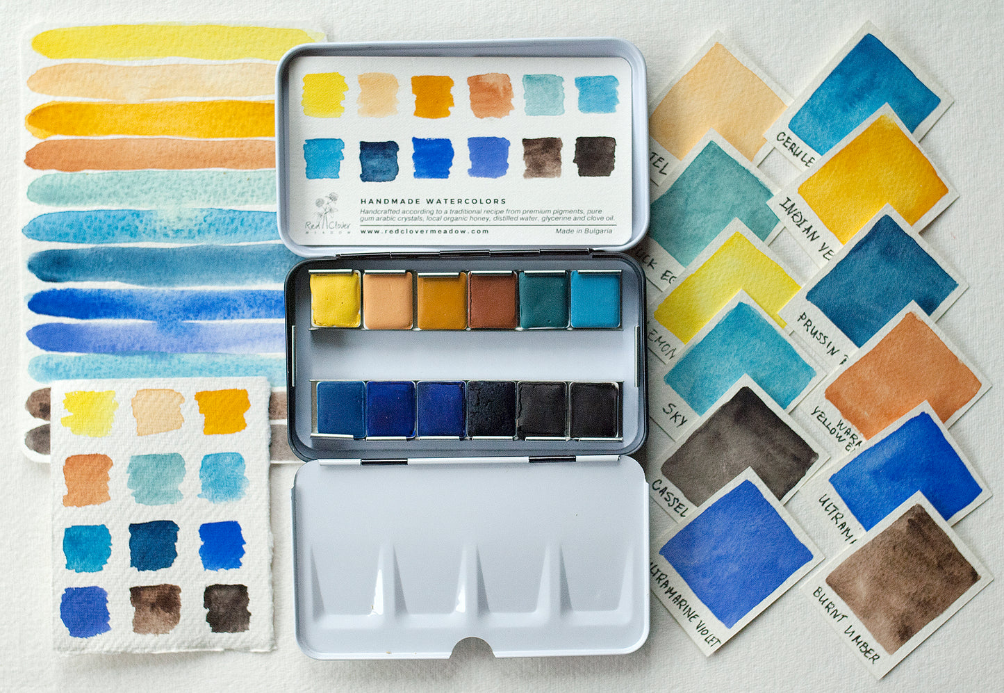 Yellow Blue Artisan palette - 12 colors