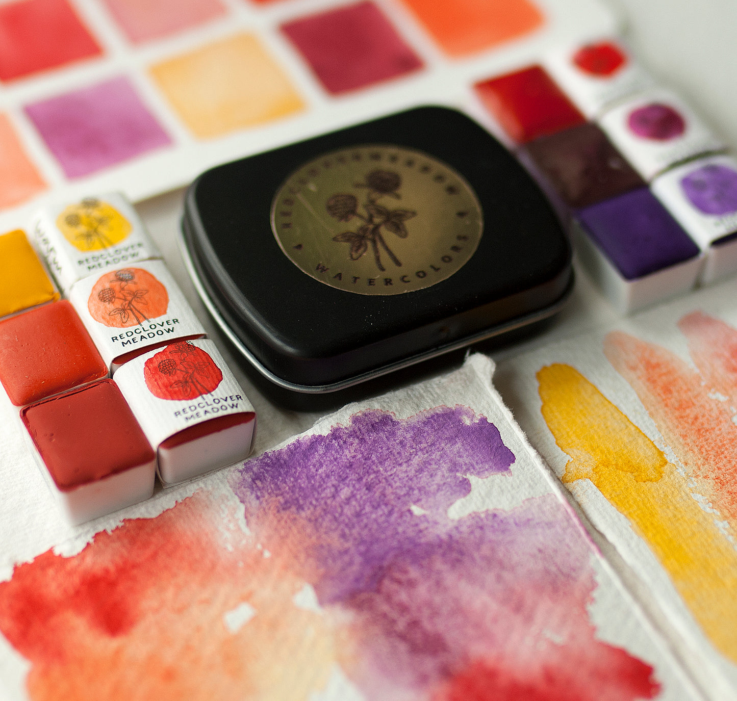 Yellow Red artisan palette - selection 14