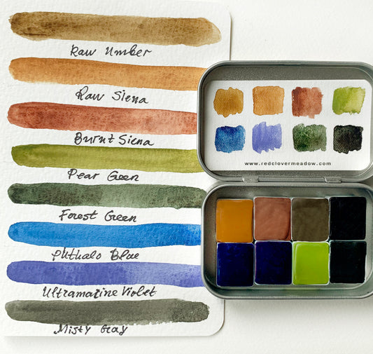 Landscape watercolor palette