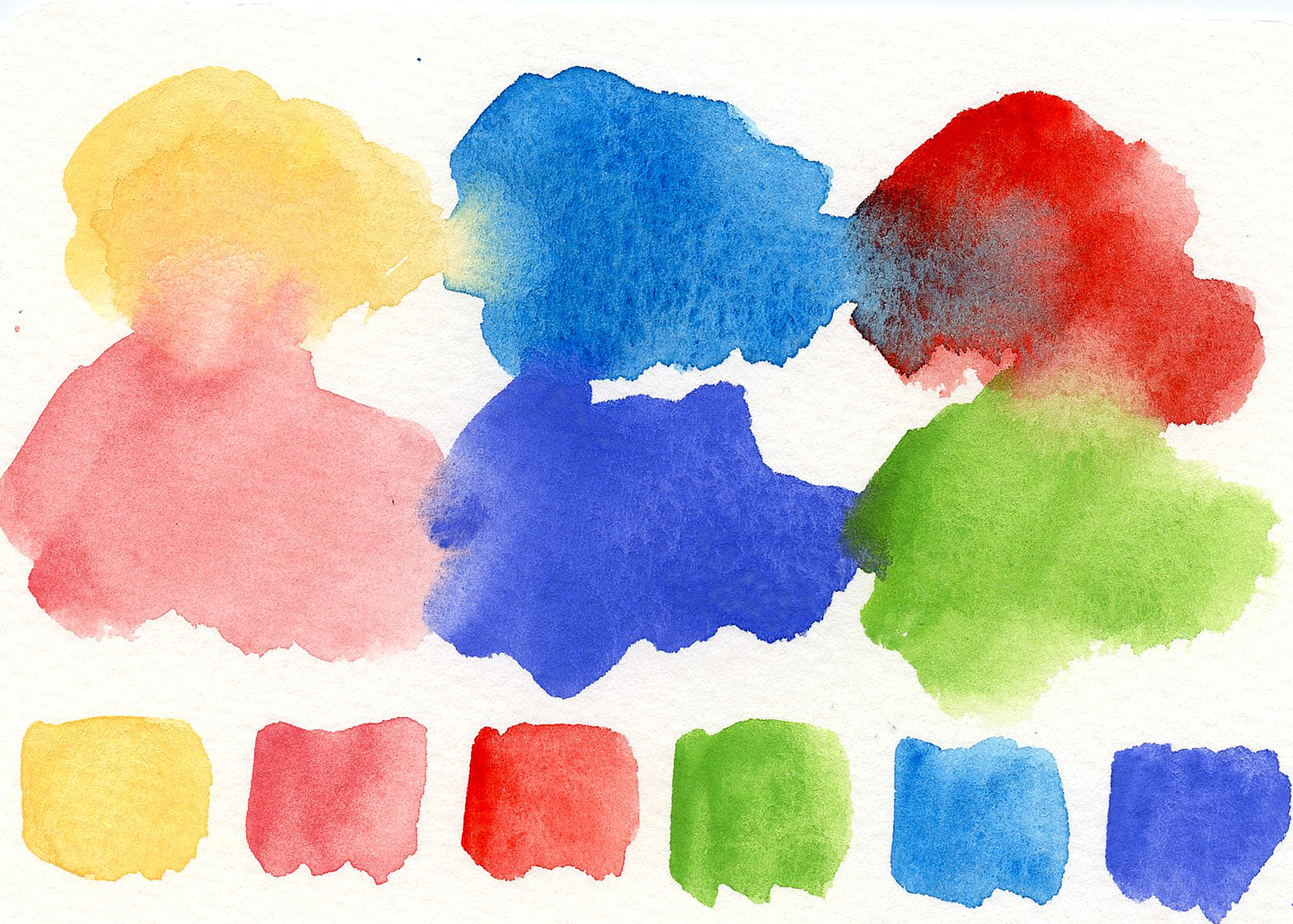 Spring watercolor palette