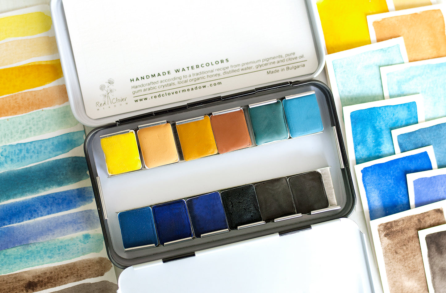 Yellow Blue Artisan palette - 12 colors