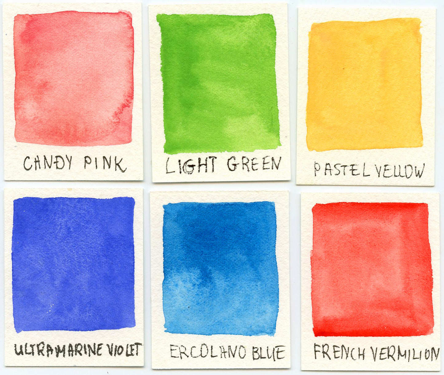 Spring watercolor palette