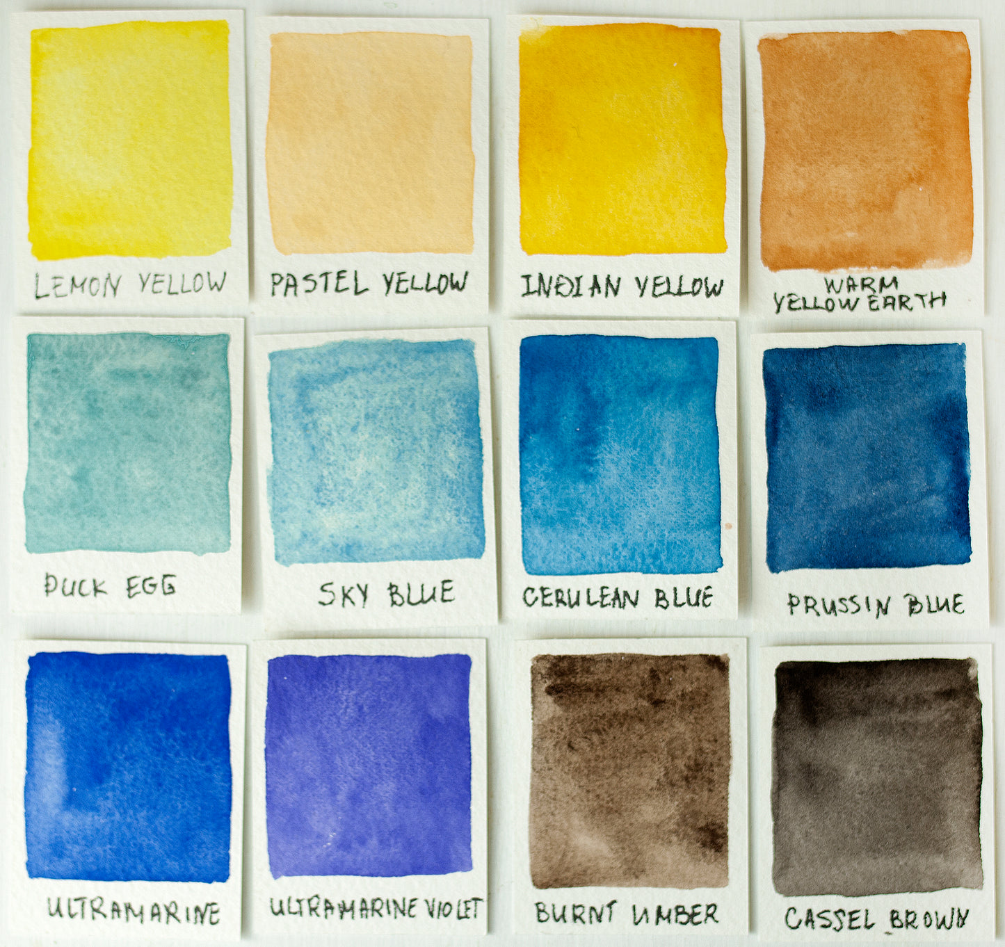 Yellow Blue Artisan palette - 12 colors