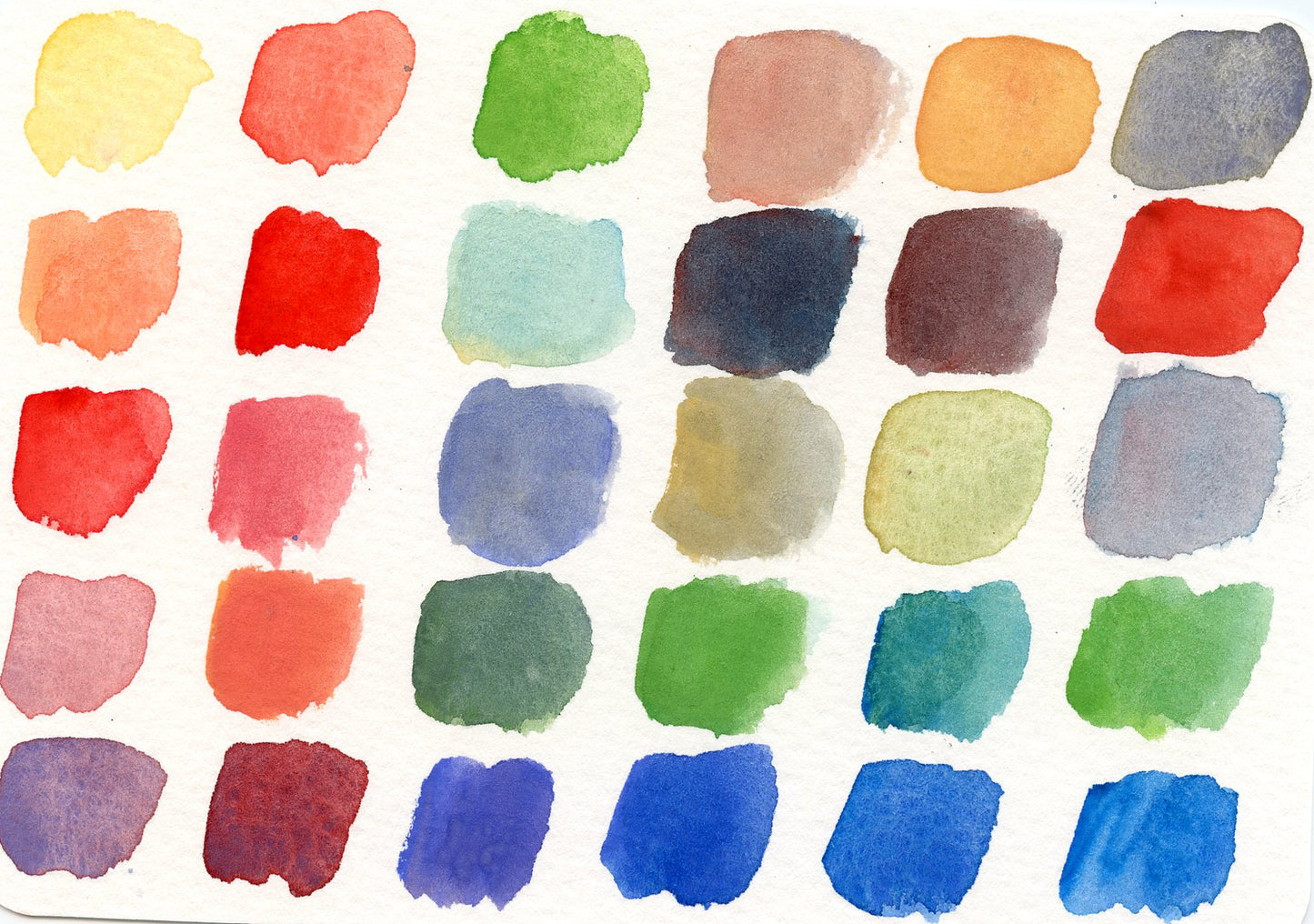 Spring watercolor palette