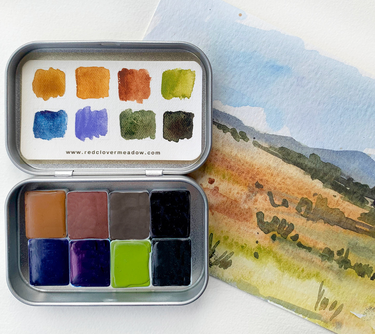 Landscape watercolor palette