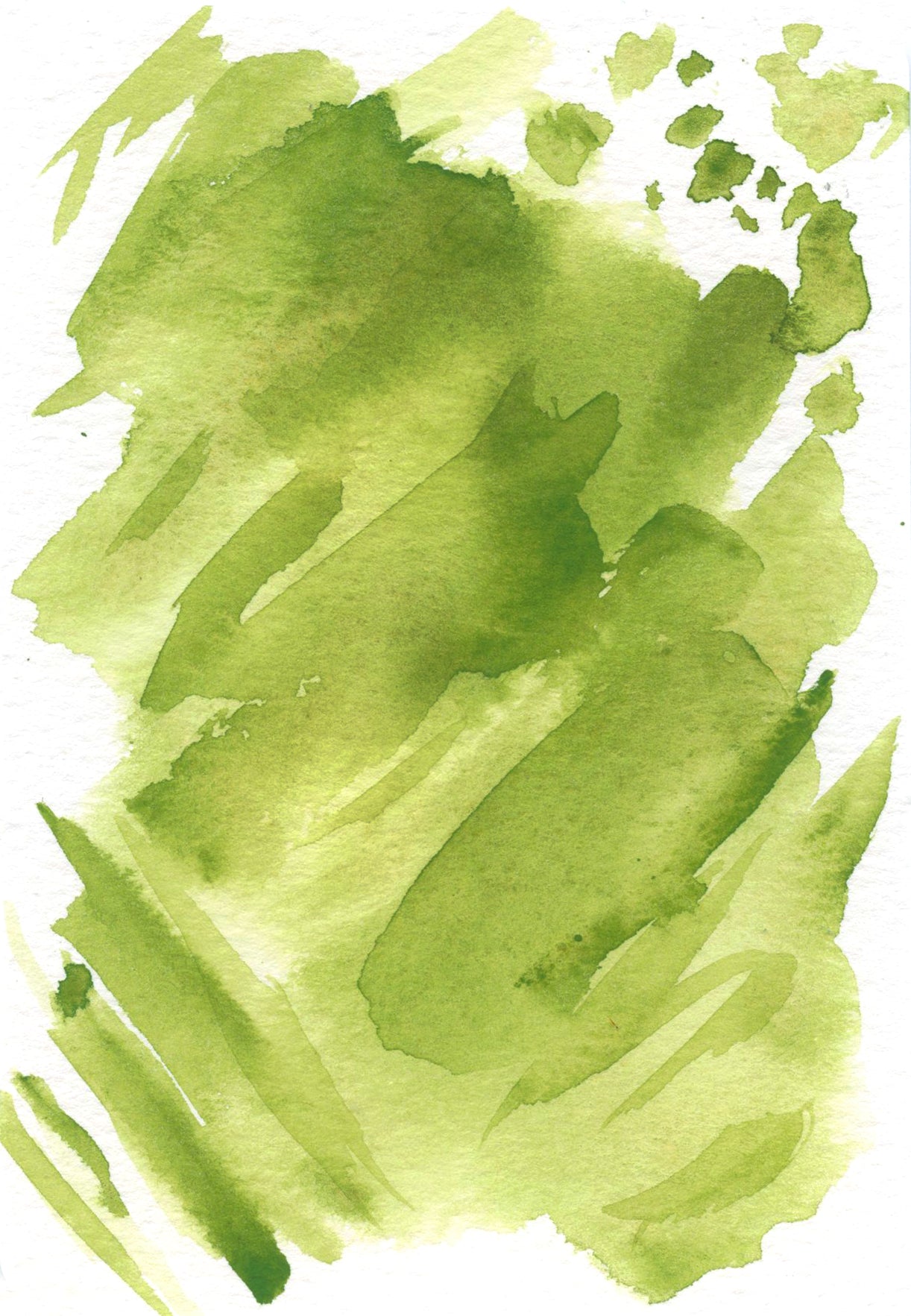 Green watercolor palette