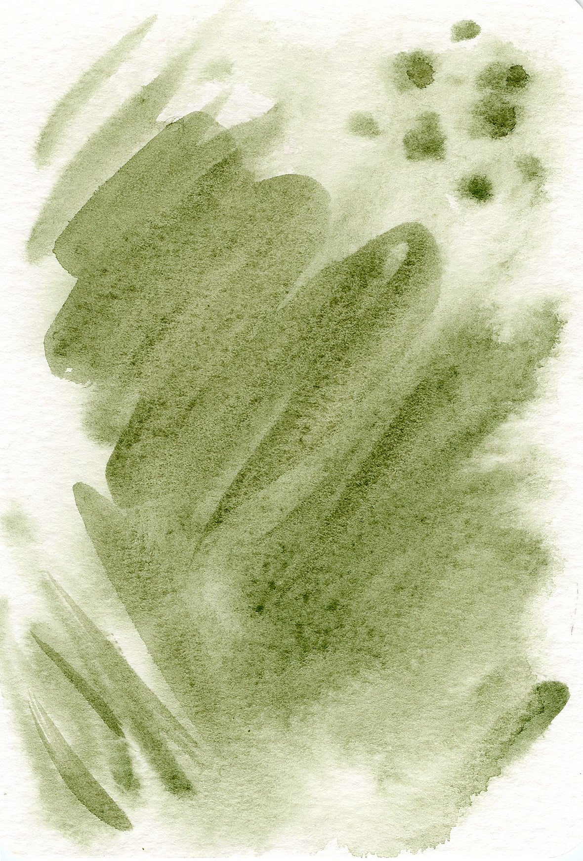 Green watercolor palette