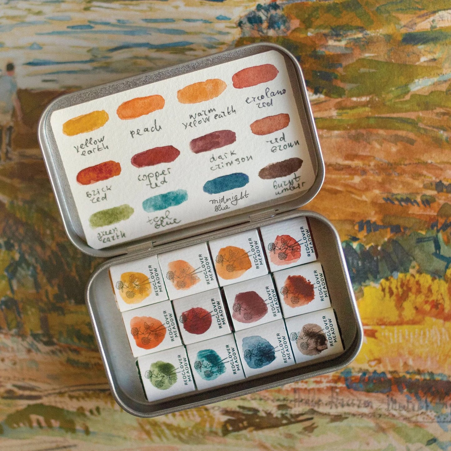 MIneral Watercolor Palette - 12 colors