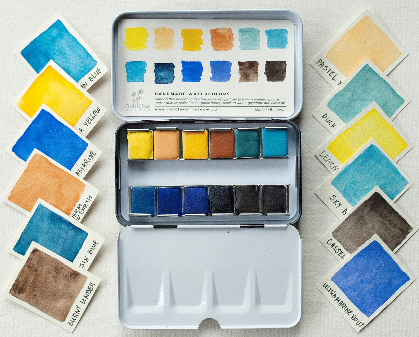 Yellow Blue Artisan palette - 12 colors