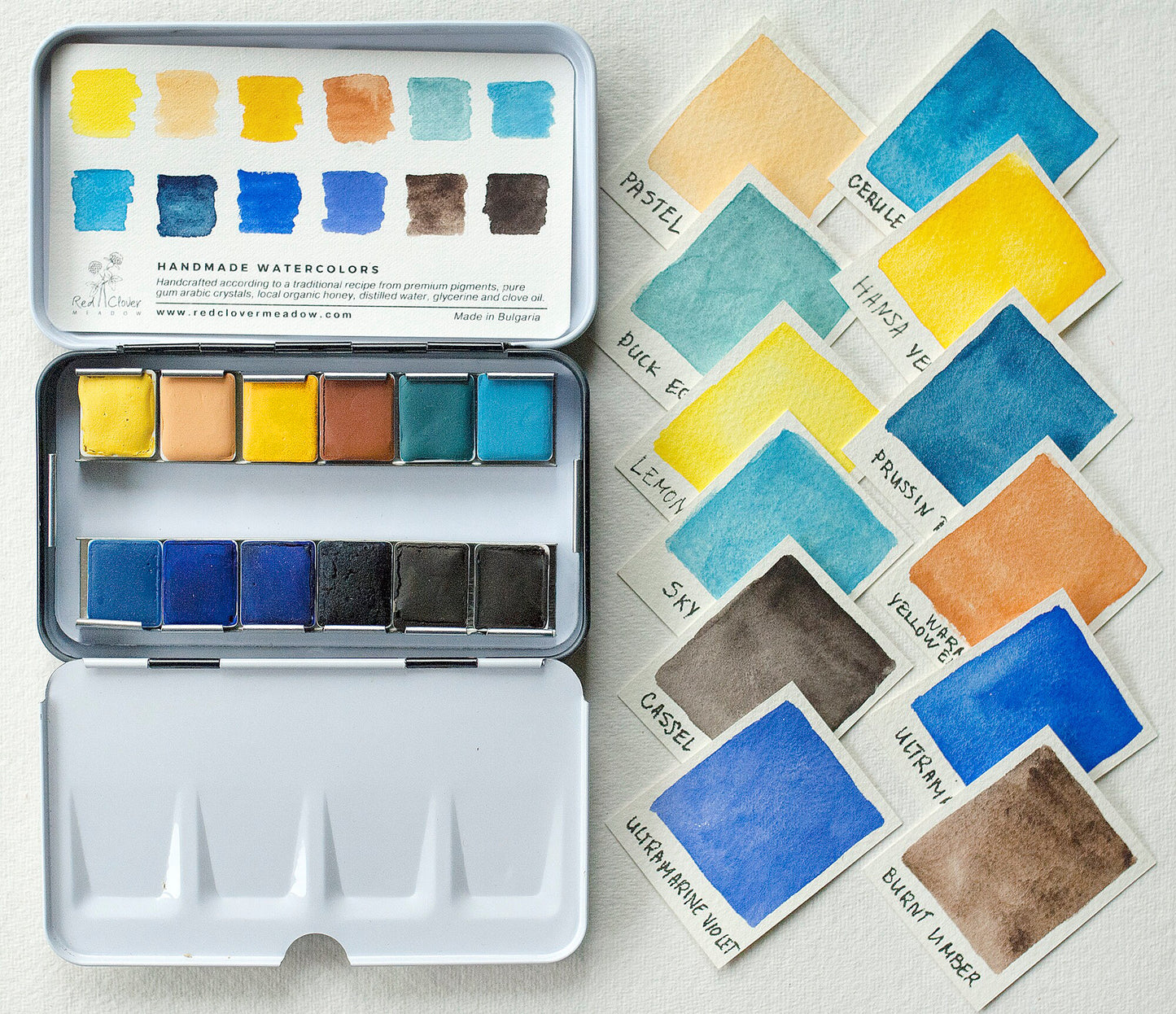 Yellow Blue Artisan palette - 12 colors