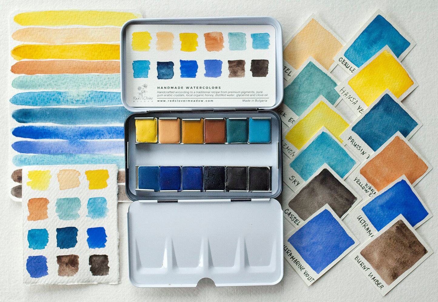 Yellow Blue Artisan palette - 12 colors