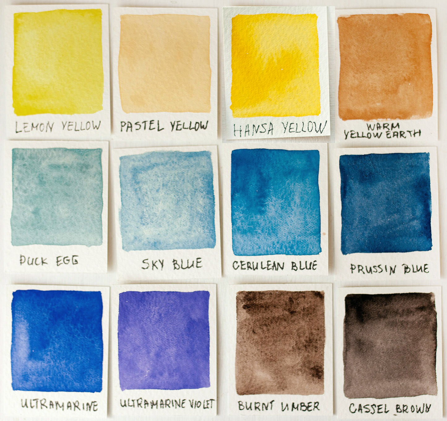 Yellow Blue Artisan palette - 12 colors