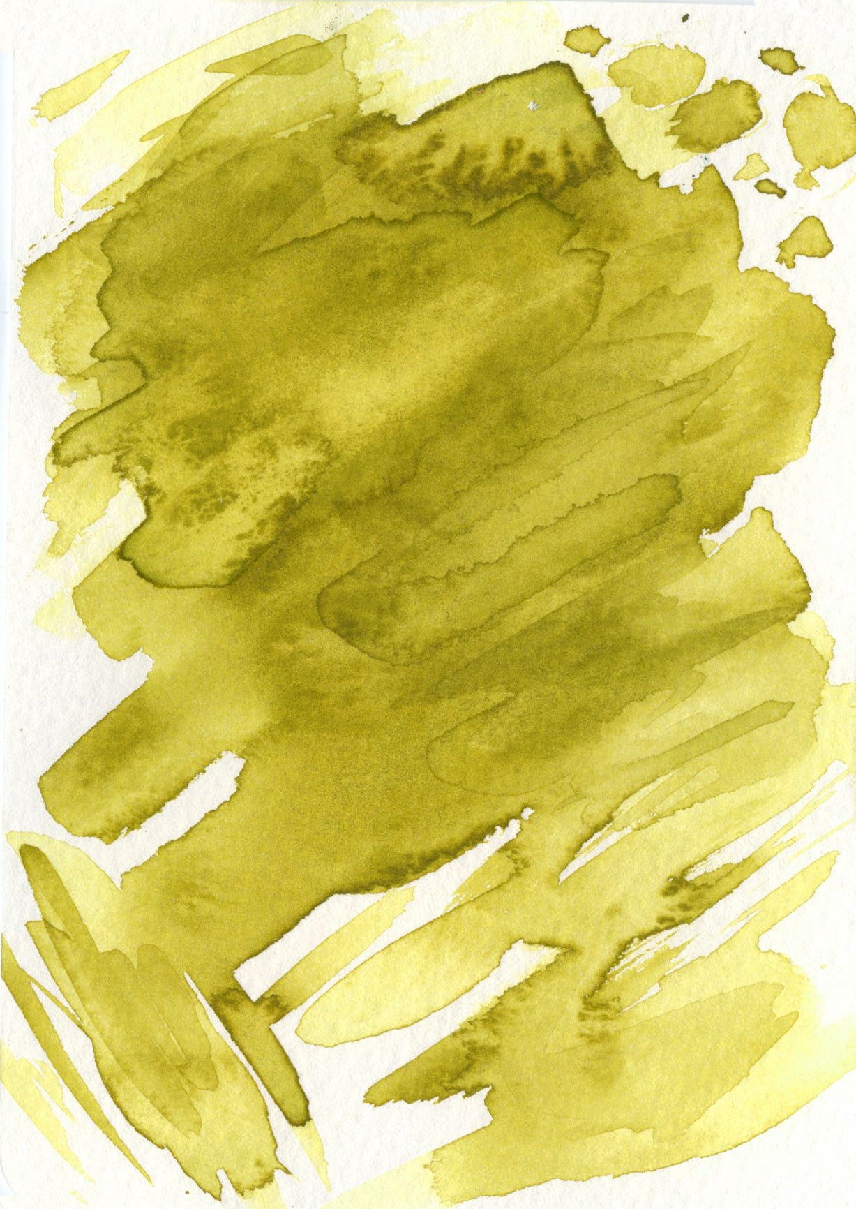 Green watercolor palette