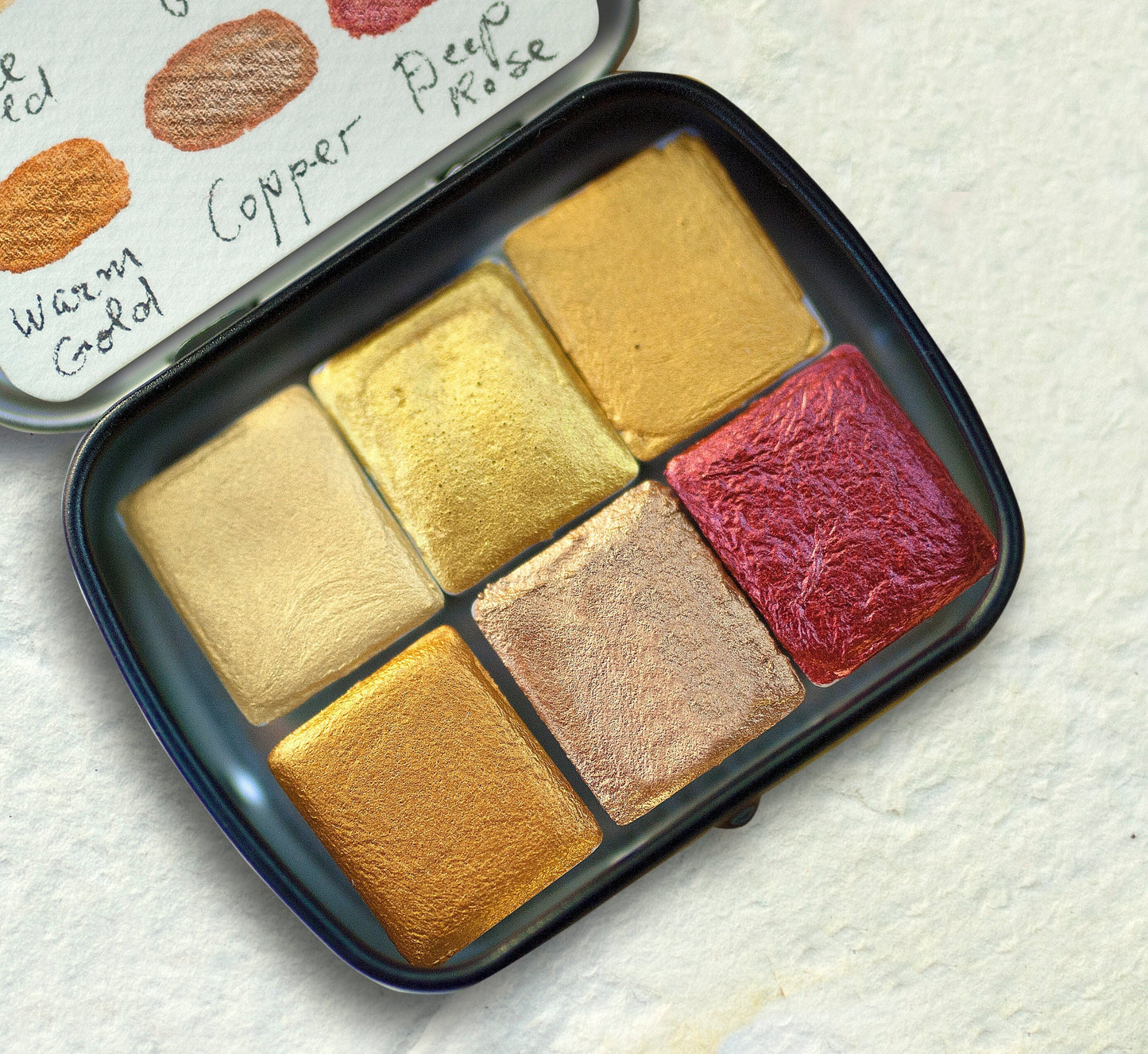 Gold mica pearlescent palette