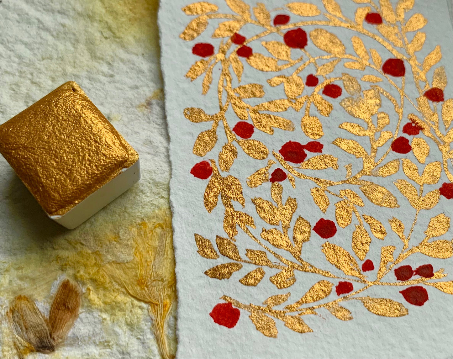 Gold mica pearlescent palette